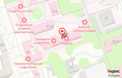 Калужский городской родильный дом на карте