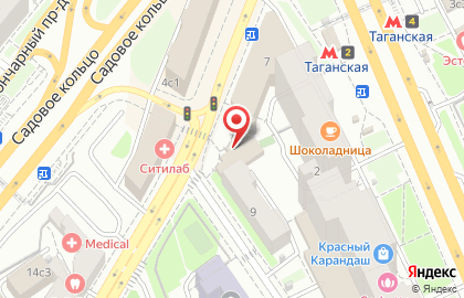 Пансионат Почта России в Таганском районе на карте