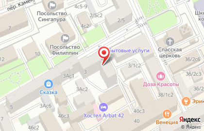Ателье в Москве на карте