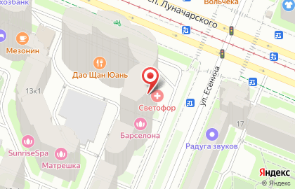 Мини-маркет Гранд на проспекте Луначарского на карте