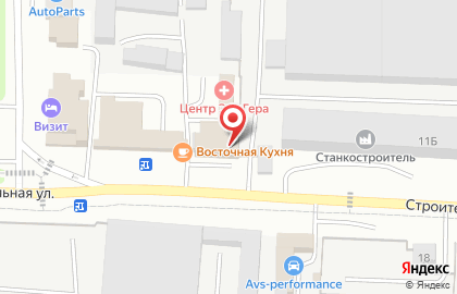 Магазин у дома Бристоль на Строительной улице на карте
