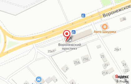 Производственная компания МеталлоПрофиль на Воронежской улице на карте
