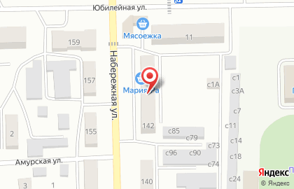 Супермаркет Мария-Ра на Набережной улице на карте