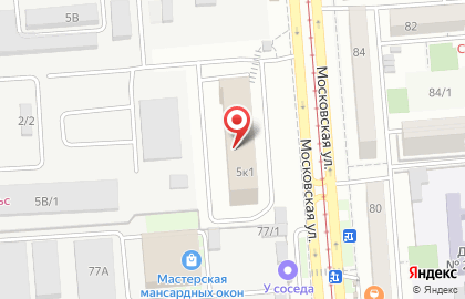 Ресторан быстрого питания Subway на Московской улице на карте