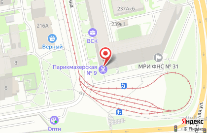 Парикмахерская №9 на улице Мичурина на карте