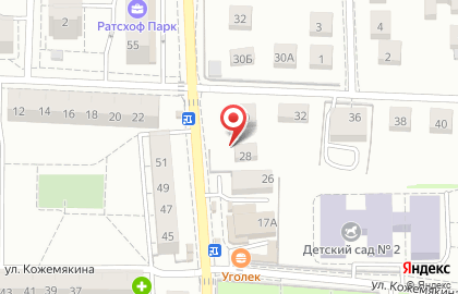 Магазин хлебобулочных и кондитерских изделий на Красносельской улице на карте