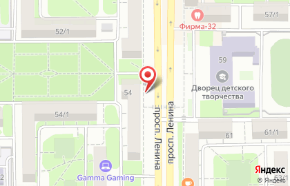 Мосигра на проспекте Ленина на карте