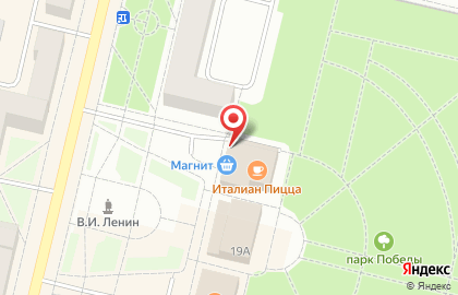 Пиццерия ItalianPizza.ru на улице Максима Горького на карте