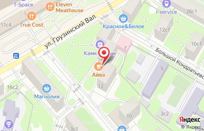 Амбар в Грузинском переулке на карте