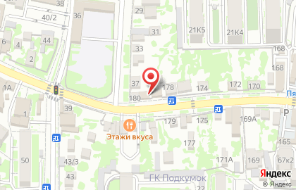 Магазин автотоваров Гараж на Первомайской улице на карте