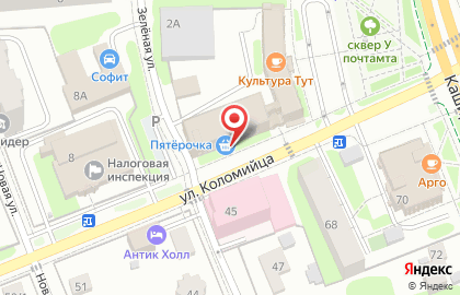 Супермаркет Пятёрочка в Москве на карте