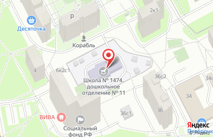 Танцевальная студия Звезда на улице Дыбенко, 2а на карте