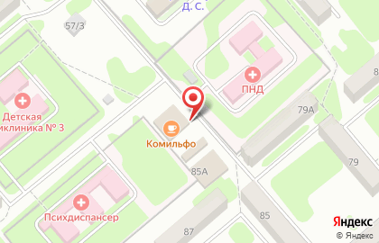 Кафе Комильфо на Минской улице на карте