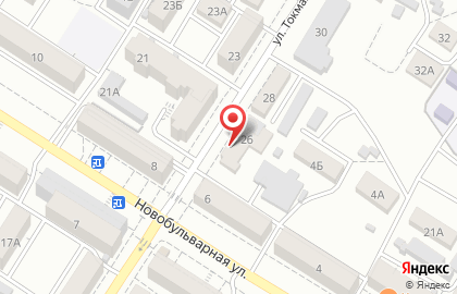 Торговый дом Амурский на улице Токмакова на карте