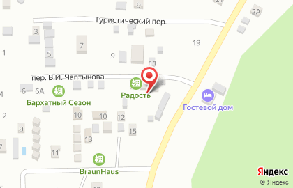 База отдыха Радость на карте