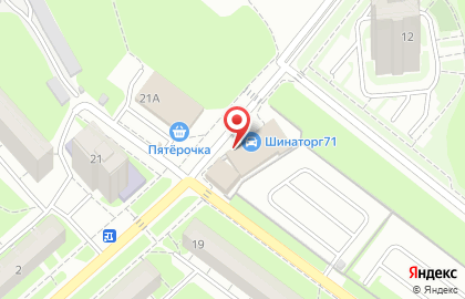Шинный центр Yokohama в Туле на карте