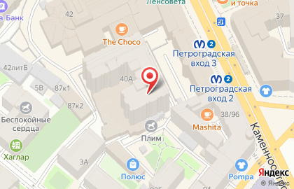 Клиника Мастерская Здоровья на Петроградской на карте