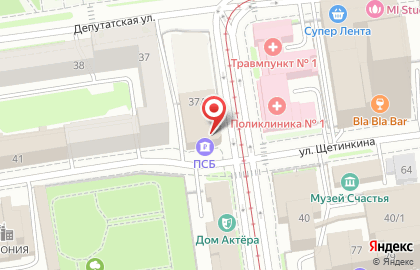 ПСБ на Серебренниковской улице на карте