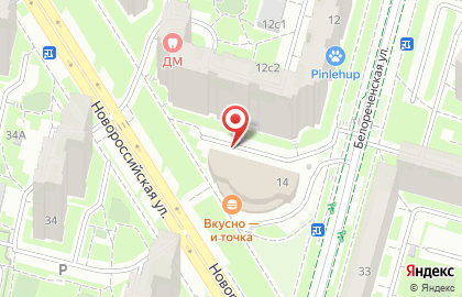 Майя на Белореченской улице на карте