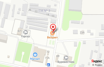 Кафе Вельвет на карте