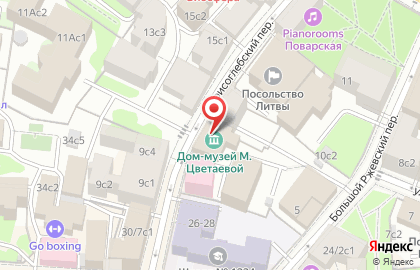 Дом-музей Марины Цветаевой на карте