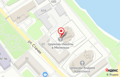 Храм Николая Чудотворца в Меленках на карте