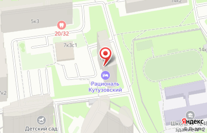 Хостел Рациональ Кутузовский на Кременчугской улице на карте