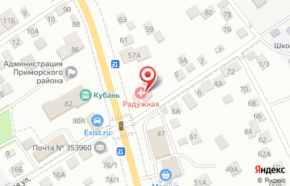 Медицинский центр Радужная на карте