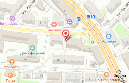 Центр паровых коктейлей BlackBerry Lounge в Центральном районе на карте