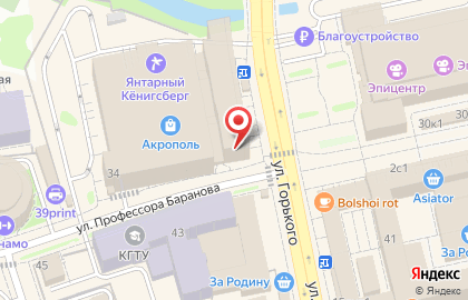 Банкомат ВТБ на улице Профессора Баранова на карте