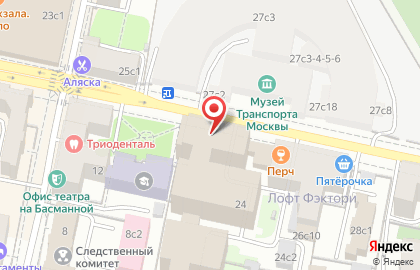 Банкомат ТКБ на метро Комсомольская на карте