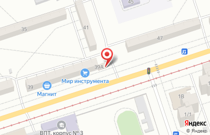 Продуктовый магазин Юбилейный на улице Энгельса на карте