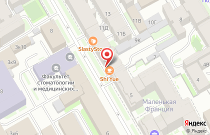 Кафе китайской кухни в Санкт-Петербурге на карте