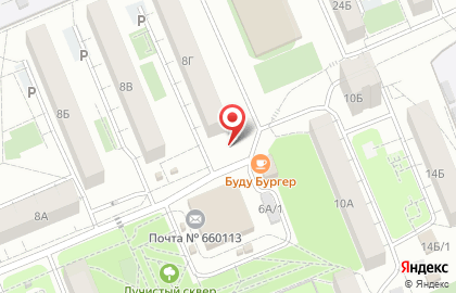 Киоск по продаже хлебобулочных изделий в Октябрьском районе на карте