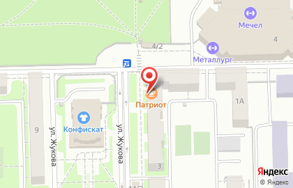 Дополнительный офис Углеметбанк на улице Жукова на карте