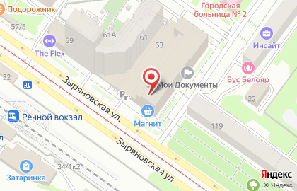 Оператор недвижимости Перспектива24 на Зыряновской улице на карте