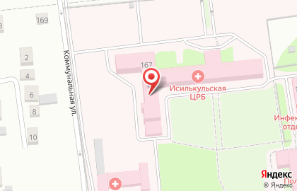 Центральная районная больница на улице Тельмана на карте