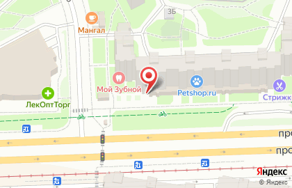 Зоомагазин PetShop.ru в Красногвардейском районе на карте