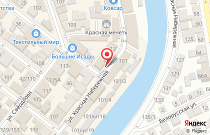 Магазин Мегабайт на улице Красная Набережная на карте
