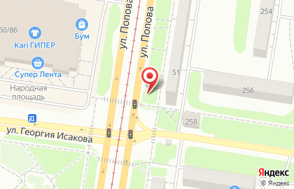 Рекламный щит, РА Маркетинг & Реклама на улице Попова на карте