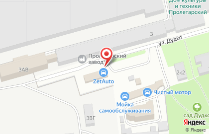 Автоцентр Zet-Avto на улице Дудко на карте