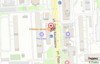 Оператор сотовой связи Теле2 на улице Ладо Кецховели на карте