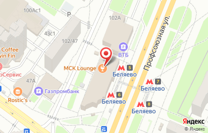 Кальянная МСК Lounge в Беляево на карте