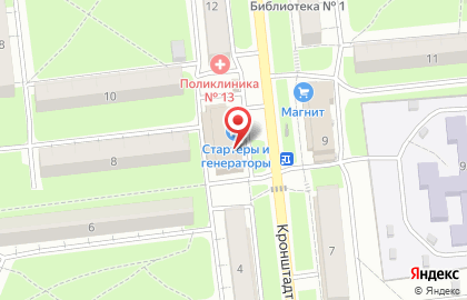 Главпиво на Кронштадтской улице на карте