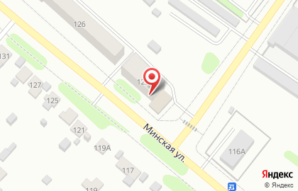 Продовольственный магазин на Минской улице на карте
