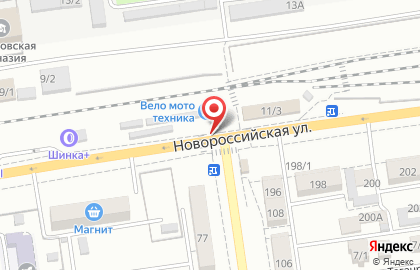 Фирма BikeBoardShop на Новороссийской улице на карте