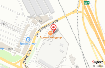 Продовольственный магазин на улице Энергетиков на карте