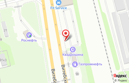 Перехватывающая автостоянка Городской центр управления парковками Санкт-Петербурга на Витебском проспекте, 30а на карте