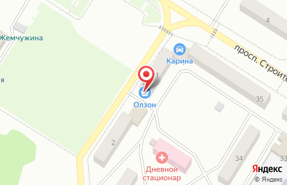 Продуктовый магазин Олзон на карте