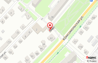 Продовольственный магазин на Комсомольской на карте